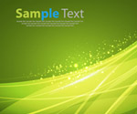 Abstract Green Smooth Lines